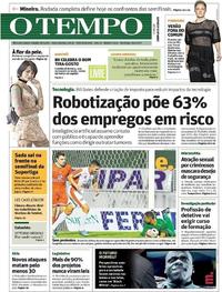 Capa do jornal Jornal O Tempo 09/04/2017