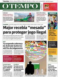 Capa do jornal O Tempo 09/11/2017