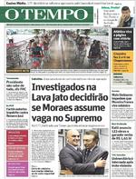 Capa do jornal Jornal O Tempo 10/02/2017