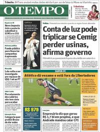 Capa do jornal Jornal O Tempo 10/08/2017