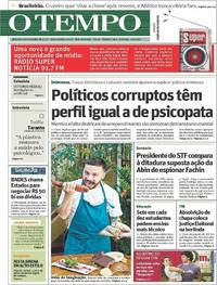 Capa do jornal Jornal O Tempo 11/06/2017