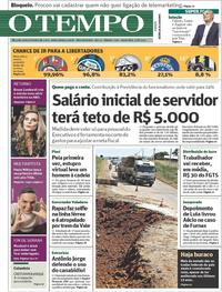 Capa do jornal Jornal O Tempo 11/08/2017