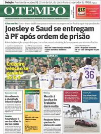 Capa do jornal O Tempo 11/09/2017