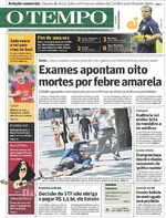 Capa do jornal Jornal O Tempo 12/01/2017