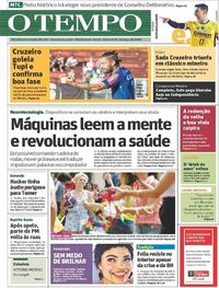 Capa do jornal Jornal O Tempo 12/02/2017