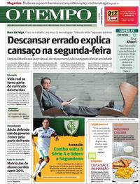 Capa do jornal O Tempo 12/11/2017