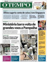 Capa do jornal Jornal O Tempo 13/05/2017