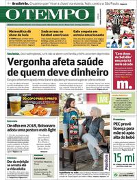 Capa do jornal Jornal O Tempo 14/05/2017