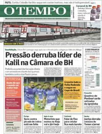 Capa do jornal Jornal O Tempo 16/02/2017