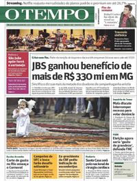 Capa do jornal Jornal O Tempo 16/06/2017