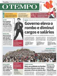Capa do jornal Jornal O Tempo 16/08/2017