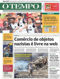 Capa do jornal O Tempo 16/10/2017