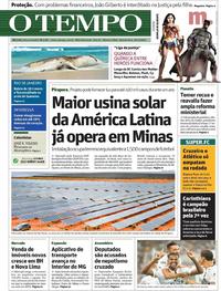 Capa do jornal O Tempo 16/11/2017