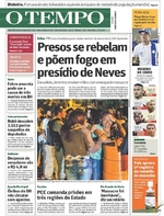 Capa do jornal Jornal O Tempo 17/01/2017