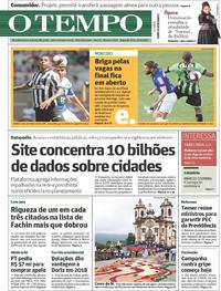 Capa do jornal Jornal O Tempo 17/04/2017