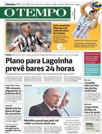 Capa do jornal Jornal O Tempo 17/05/2017