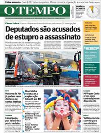 Capa do jornal Jornal O Tempo 18/02/2017