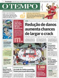 Capa do jornal Jornal O Tempo 18/06/2017