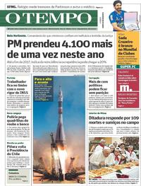 Capa do jornal O Tempo 18/12/2017