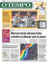 Capa do jornal Jornal O Tempo 19/06/2017