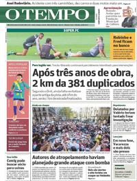 Capa do jornal Jornal O Tempo 19/08/2017