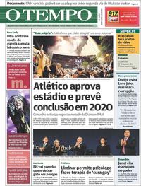 Capa do jornal Jornal O Tempo 19/09/2017