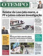 Capa do jornal Jornal O Tempo 20/01/2017