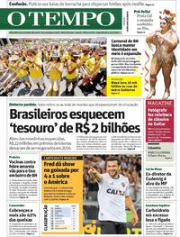 Capa do jornal Jornal O Tempo 20/02/2017