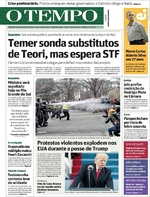 Capa do jornal Jornal O Tempo 21/01/2017