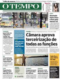 Capa do jornal Jornal O Tempo 23/03/2017