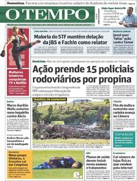 Capa do jornal Jornal O Tempo 23/06/2017