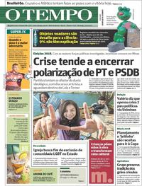 Capa do jornal Jornal O Tempo 23/07/2017