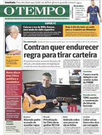 Capa do jornal Jornal O Tempo 23/08/2017