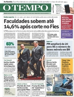 Capa do jornal Jornal O Tempo 24/01/2017