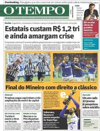 Capa do jornal Jornal O Tempo 24/04/2017
