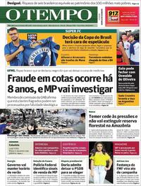 Capa do jornal O Tempo 26/09/2017