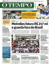 Capa do jornal Jornal O Tempo 27/07/2017