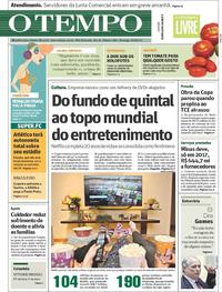 Capa do jornal Jornal O Tempo 27/08/2017