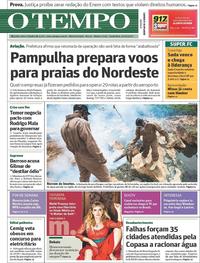 Capa do jornal O Tempo 27/10/2017