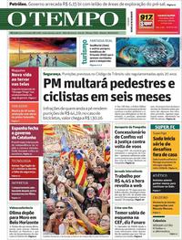 Capa do jornal O Tempo 28/10/2017