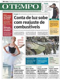 Capa do jornal Jornal O Tempo 29/07/2017