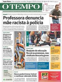 Capa do jornal Jornal O Tempo 30/08/2017