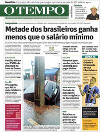 Capa do jornal O Tempo 30/11/2017