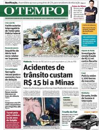 Capa do jornal Jornal O Tempo 31/05/2017