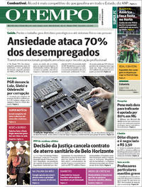 Capa do jornal O Tempo 01/05/2018