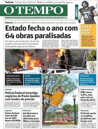 Capa do jornal O Tempo 01/12/2018