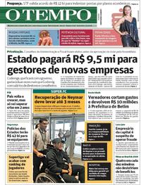 Capa do jornal O Tempo 02/03/2018