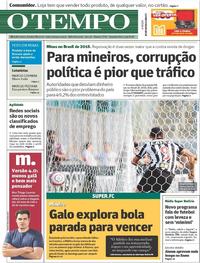 Capa do jornal O Tempo 02/04/2018
