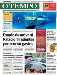 Capa do jornal O Tempo 03/02/2018