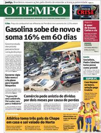 Capa do jornal O Tempo 03/06/2018
